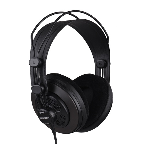 SAMSON SR850 Professional Studio Reference Monitor Headphones Dynamic Headset Semi-open Design for Recording Monitoring Music Appreciation Game Playing DJ