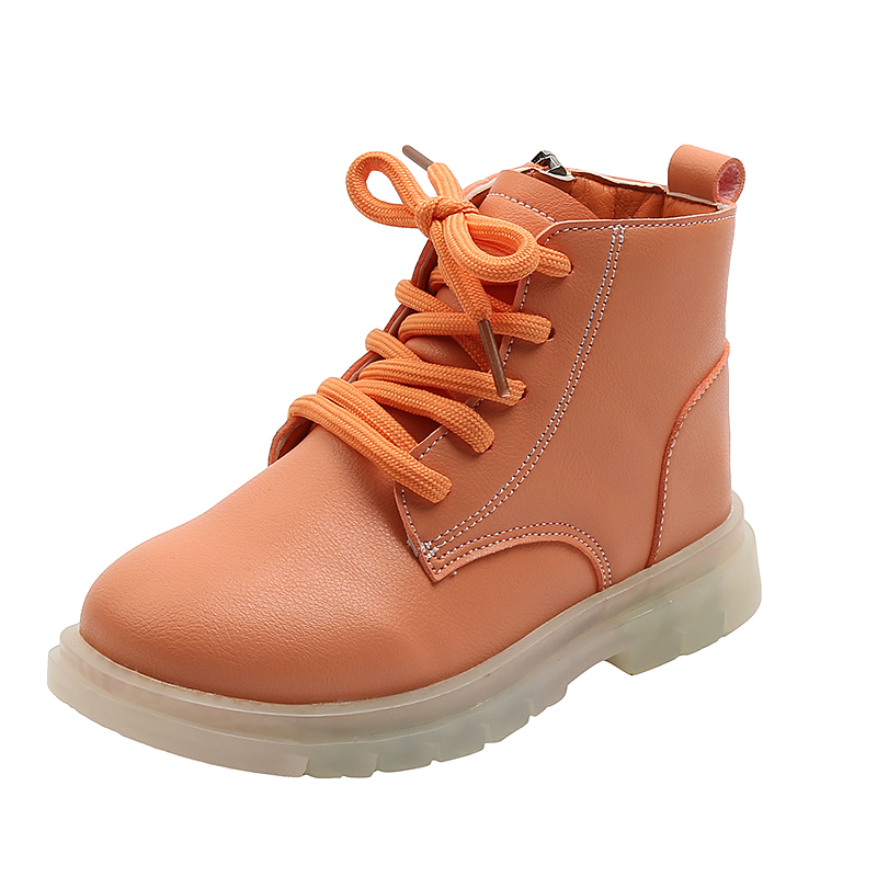 Toddler / Kid Solid Lace-up Casual Boots