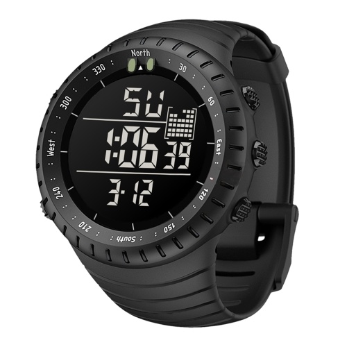 Montre numérique pour homme SENORS montre de Sport montres numériques imperméables extérieures LED montre-bracelet lumineuse électronique avec alarme chronomètre