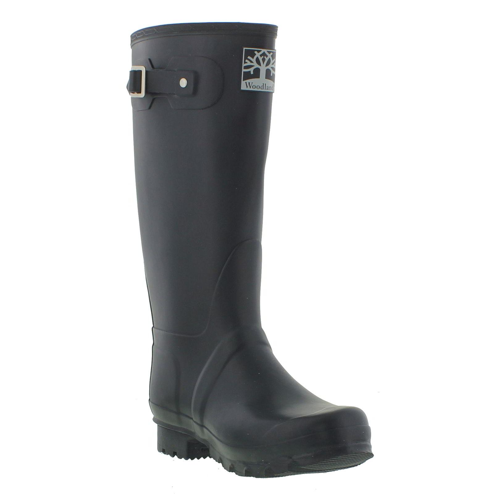 Woodland Mens Womens Wellies Wide Fit Wellington Boots - UK 4 ...