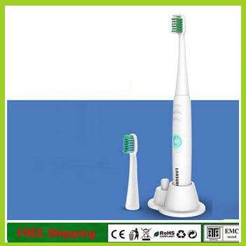 wholesale-ultrasonic electronic electric toothbrush waterproof soft elastic nozzles oral hygiene dental care 2 colors with spare head