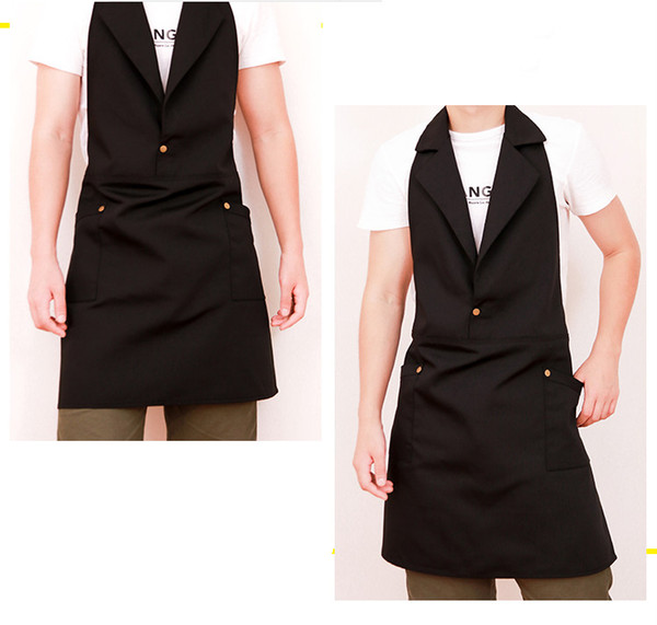 senyue cooking canvas kitchen apron for woman men chef cafe shop bbq aprons custom baking restaurant pinafore bib
