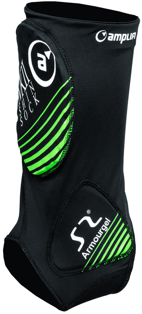 Amplifi MK II Shin Sock Schienbeinprotektoren Schwarz Grün S M