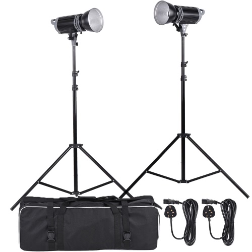 5600K 100W Studio Location Bowens Mount LED Fill-in Light Lamp Kit with Light Stand + Lamp Shade + Carrying Bag