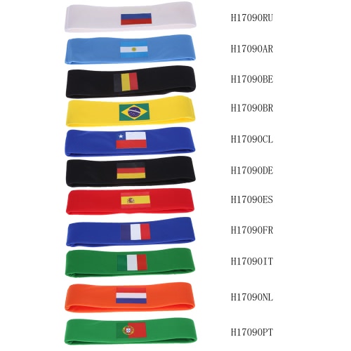 Anself Germany Flag Headband Head Band Sweatband Cheering Squad Football Soccer Sports Fans Headwear Carnival Festival Costume