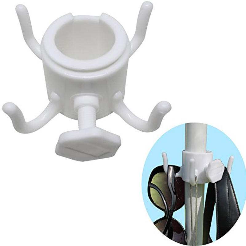 IPRee® Plastic 4-prongs Beach Umbrella Hanging Hook For Towel Camera Sunglasses Bags