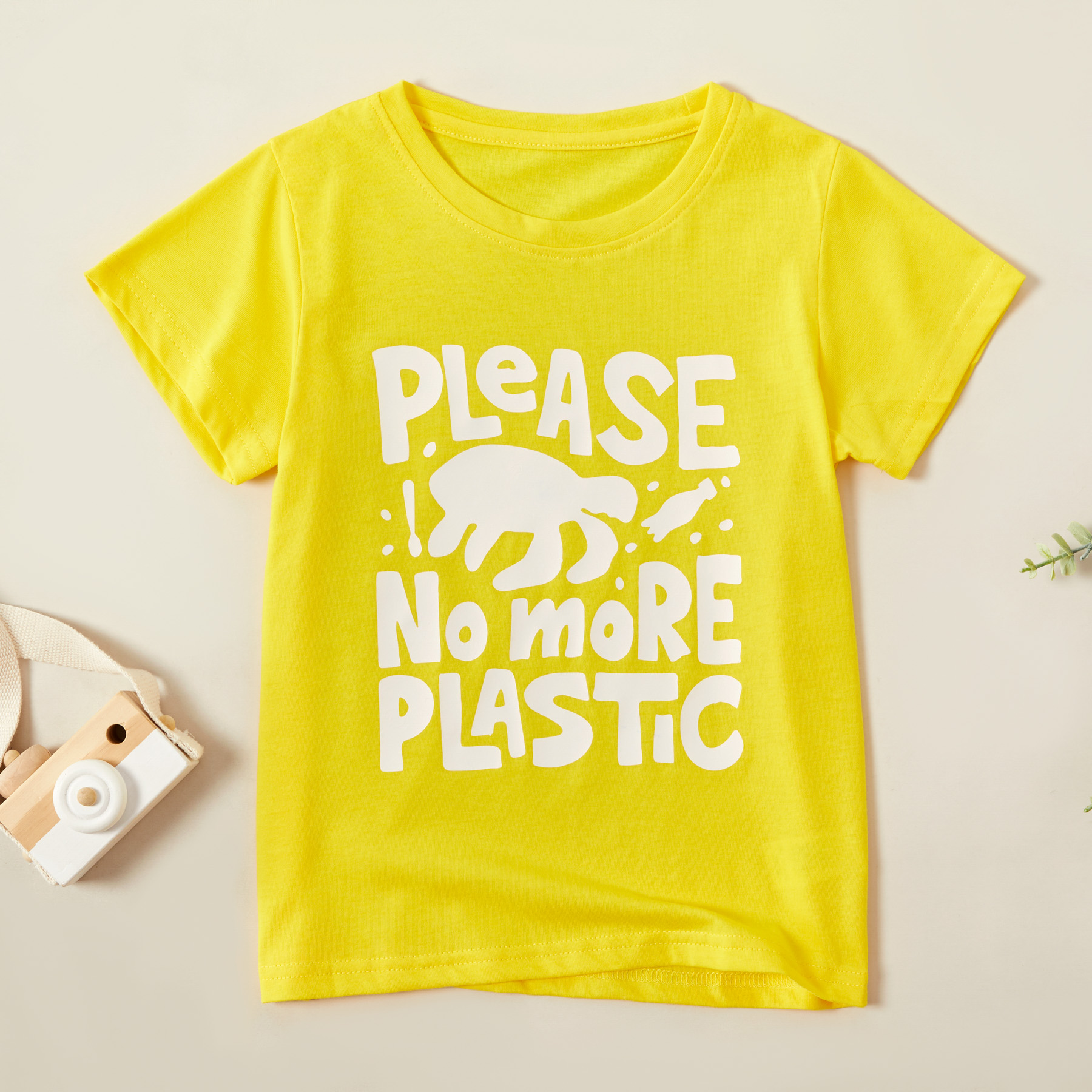 Fashionable Sea Turtle Letter Print Tees