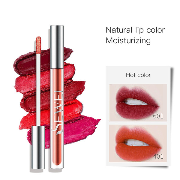 6 colors matte air lip glaze lip gloss long-lasting and non-staining lipstick make up easy to wear waterproof lipstick