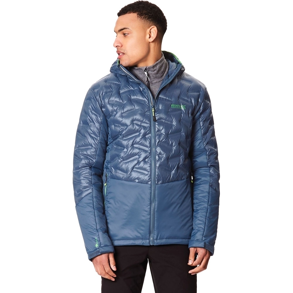 Regatta Mens Kartona Lightweight Water Repellent Hooded Coat Jacket L - Chest 41-42' (104-106.5cm)