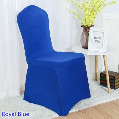 colour royal blue banquet chair cover for weddings decoration lycra stretch party chair cover universal