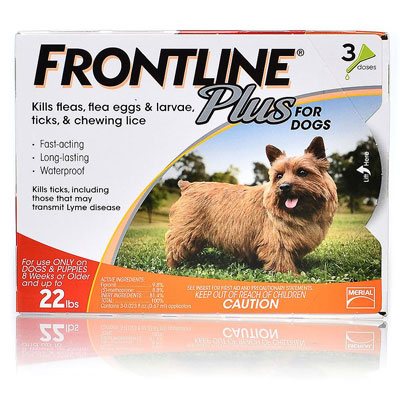 Frontline Plus For Small Dogs Up To 22lbs (Orange) 6 Doses