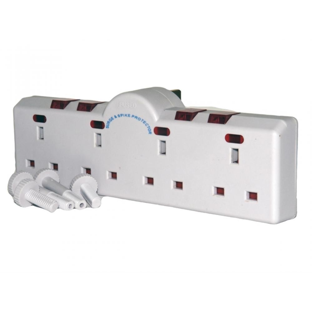 SMJ 1-4 Surge Adaptor With Switched Neons