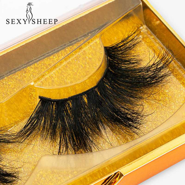 sexysheep 25mm mink lashes 3d mink eyelashes 100% cruelty lashes handmade reusable natural eyelashes false makeup