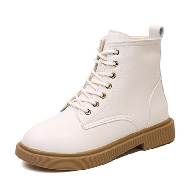 2021 New of Classic Fashion Leather Autumn Lace Up to High Superior Casual Shoes Proofing Women's Water Warm Teddy Martin Boots LY30