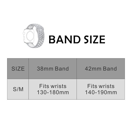Breathable Silicone Replacement Sport Strap Bracelet