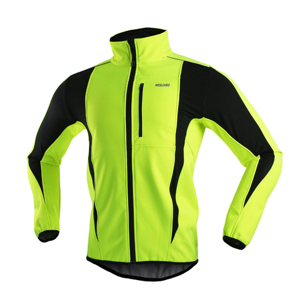 wholesale-arsuxeo 2016 winter running jacket cycling thermal fleece coat bicycle bike windproof waterproof fitness jersey outdoors clothes