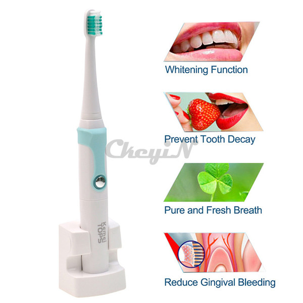 wholesale-30000/min kemei rechargeable electric toothbrush + 4 heads smart waterproof ultrasonic toothbrush oral hygiene dental care 13#65