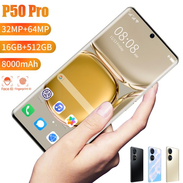 2022 P50PRO Newest Hot Selling Mobilephone Smartphone AGM Large Screen 4G WCDMA Global Version Cellphone 7.3 Inch 8000mAh Octa Core Quad 16GB+512GB