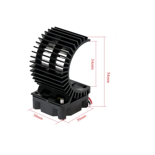 7014 Motor Heat Sink With Cooling Fan for 1/10 HSP RC Car 540/550 3650 Motor
