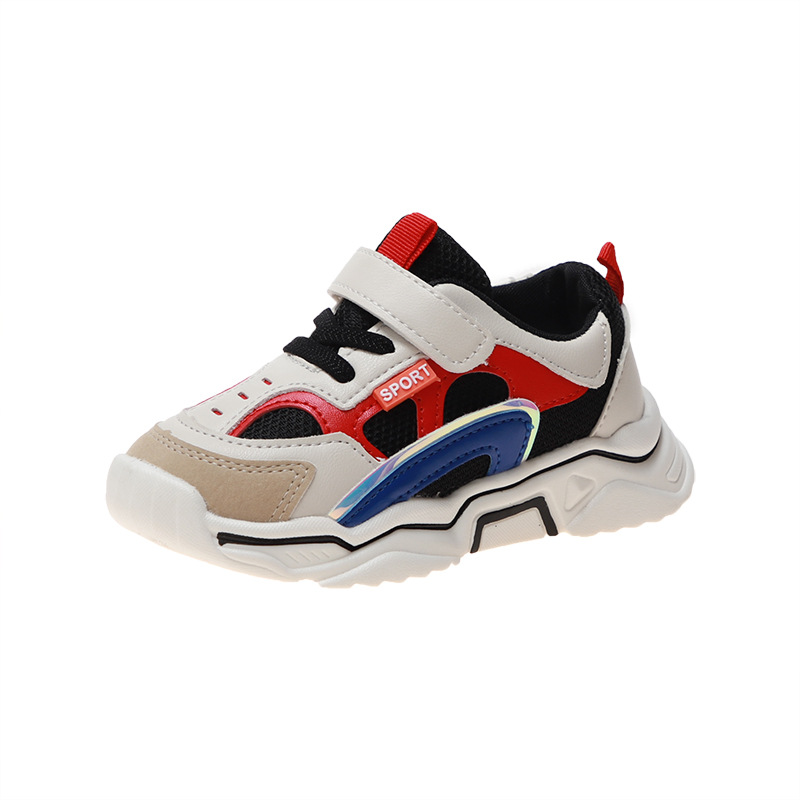 Toddler Boy / Girl Fashion Colorblock Velcro Shoes