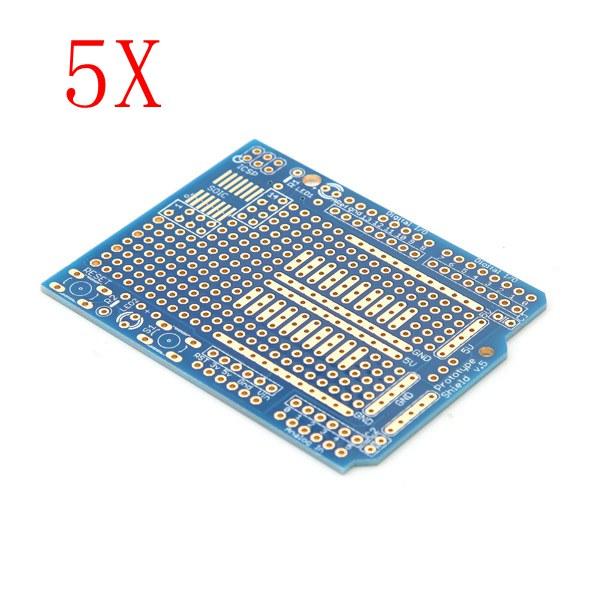 5Pcs Prototyping Shield PCB Board Geekcreit for Arduino - products that work with official Arduino boards