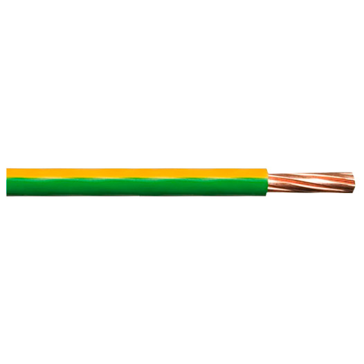 Single Core Earth Cable, 6491X Green/ Yellow 2.5mm