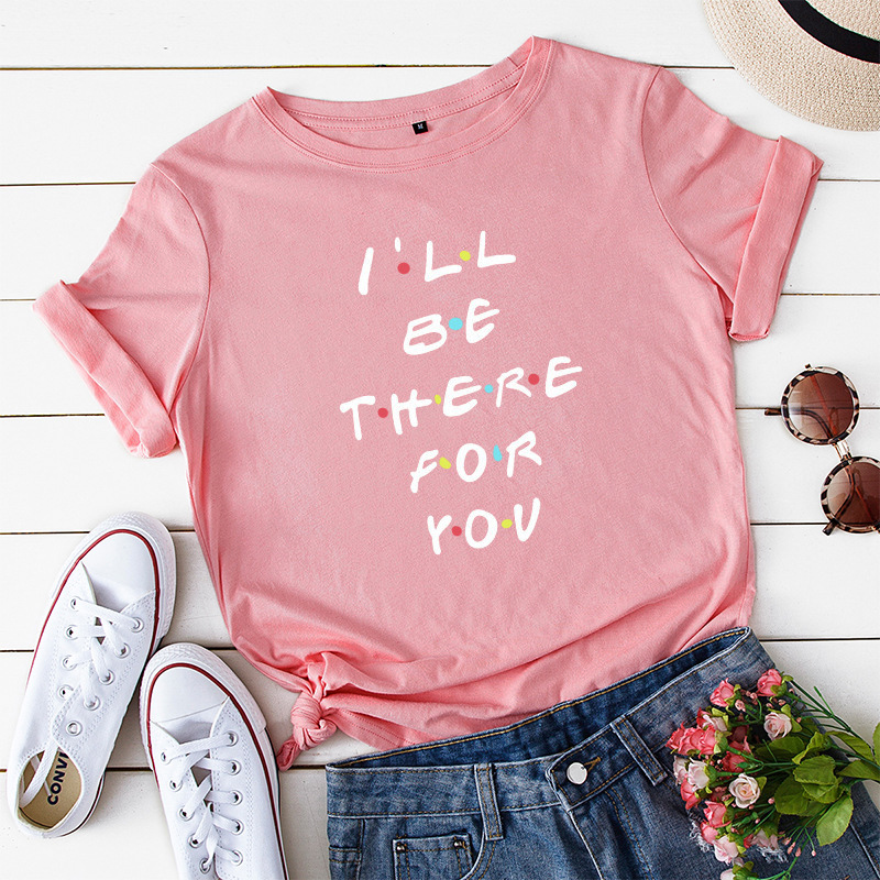 Casual Letter Printed Short-sleeve Tee