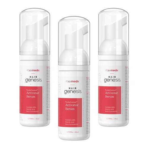 HairGenesis TrichoCeutical Serum - Pflanzliche Extrakte - Serum  für dünnes Haar - Fördert gesundes Haar - 50ml Serum - ShytoBuy - 3er-Pack