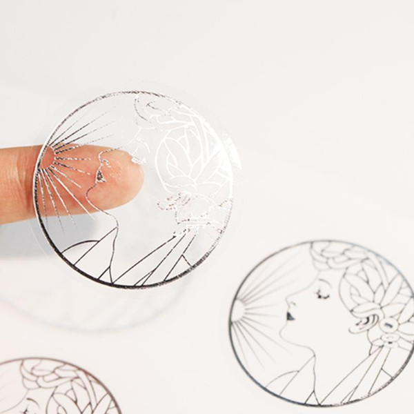 custom holographic sticker for your eyelash packaging design for lash boxes