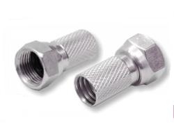F-Stecker 7mm 100 Stück mit Dichtung HQ