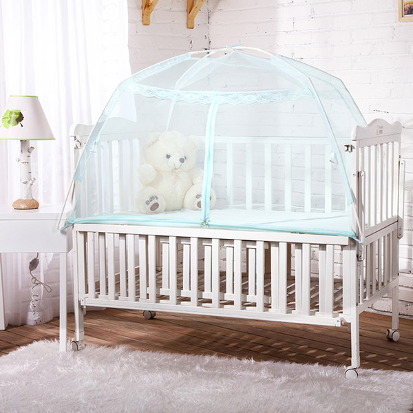 shanhaoencrypted and thickened mosquito nets for children against falls with supported mongolian yurt mosquito nets