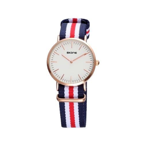 SKONE 2016 Brand Fashion Quartz Men Women Casual Wristwatch Ultra Thin Dial Water-resistant Lover's Couple Watch