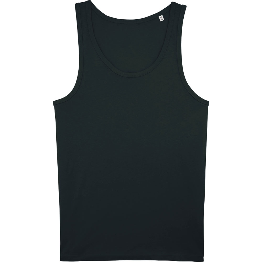 greenT Mens Organic Cotton Runs Round Neck Fitted Tank Top XL- Chest 43-45' (109-114cm)