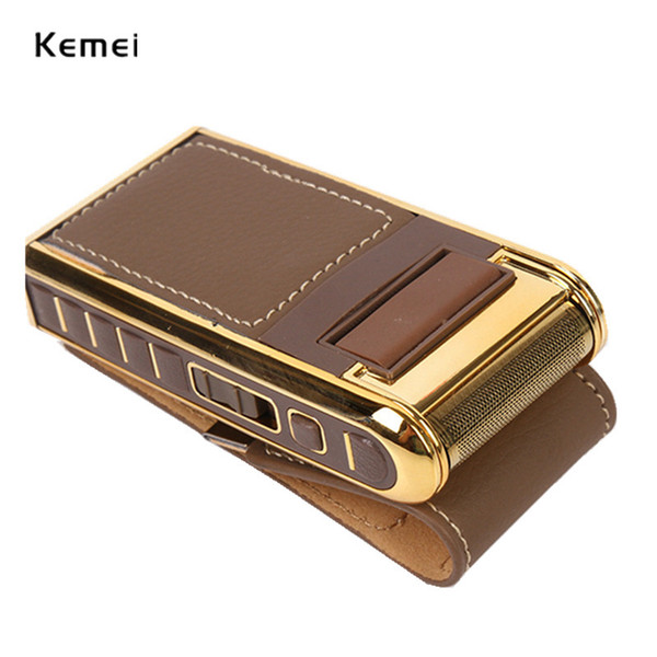 electric razor for men with moustache sideburns shaving men beard trimmer machine with mirror used wirelessly golden d38