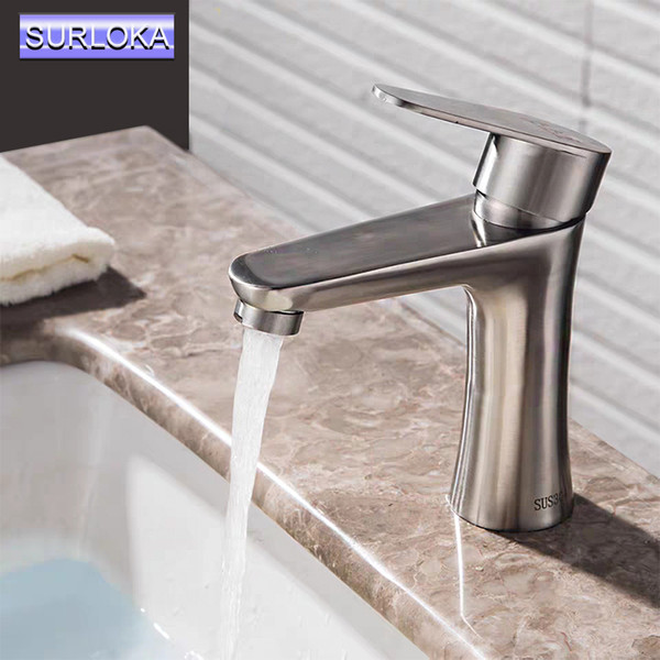 home kitchen bathroom basin sink water faucet single handle brushed brass cold water mix faucets wash basin taps hardware