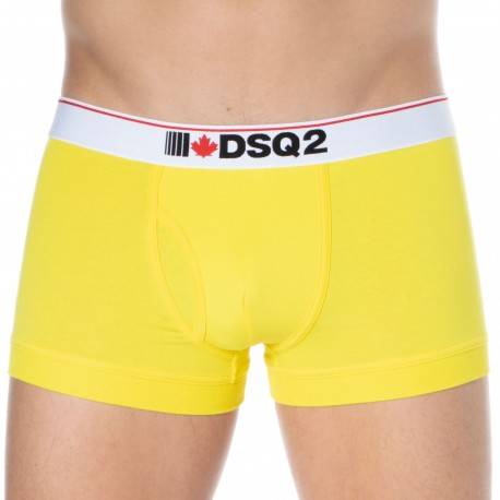 DSQUARED2 299 Cotton Boxer Briefs - Yellow XL