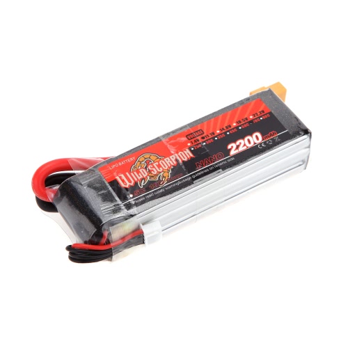 Wild Scorpion 11.1V 2200mAh 70C MAX 80C 3S XT60 Plug Li-po Battery for RC Car Airplane T-REX 450 Helicopter Part