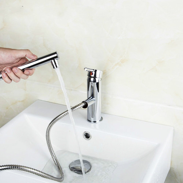 water mixer basin sink faucet brass taps bathroom chrome faucet pull out modern deck mounted faucet tap