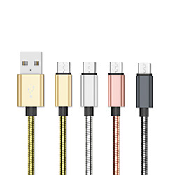 USB C Câble Charge Rapide Transmission de données Chargeur de téléphone 2.0m (6.5ft) Acier Inoxydable Pour Xiaomi MI Samsung Xiaomi Accessoire de Téléphone Lightinthebox