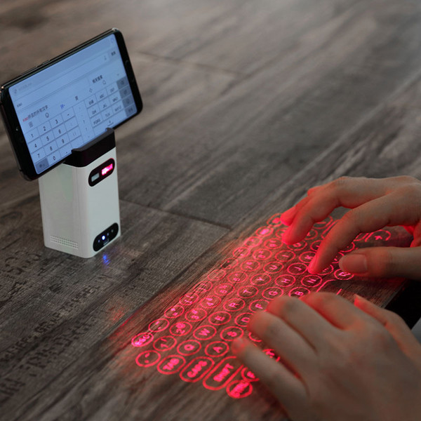latest laser keyboard virtual laser bluetooth projection keyboard with mouse/power bank function for android ios smart phone pc new