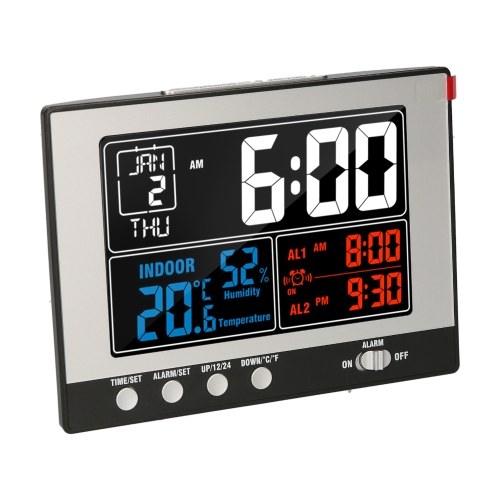 KKmoon Digital Multifunktionsuhr Indoor Thermo-Hygrometer