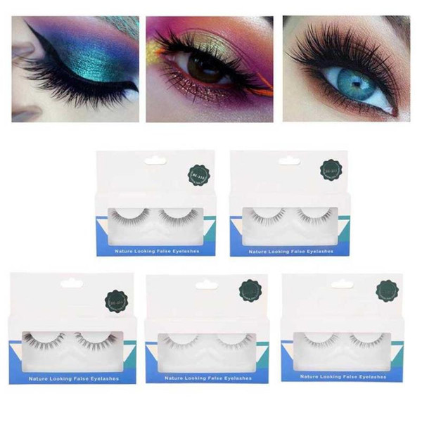 natural long false eyelashes 3d soft hair long multi-layers false lashes eyelash extension tool eyelashes