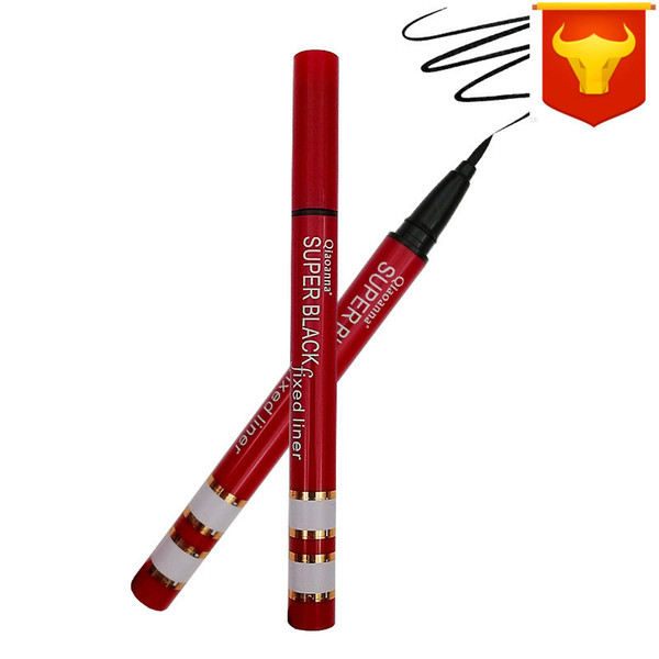 quick-drying eyeliner pencil red tube waterproof smudge-proof not super black soft gentle liquid eye liner universal cosmetics