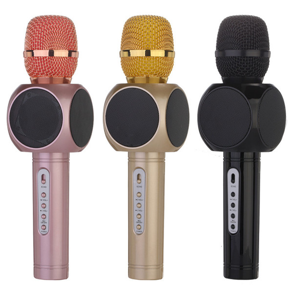 e103 handheld cell phone karaoke microphone with speaker magic karaoke player wireless bluetooth for iphone smartphone outdoor ktv dhl