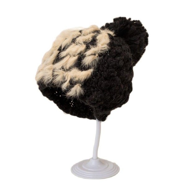 Beanies 2021 Autumn And Winter Knitted Woolen Cap Women With Ball Student Horse Feather Fashion Wild