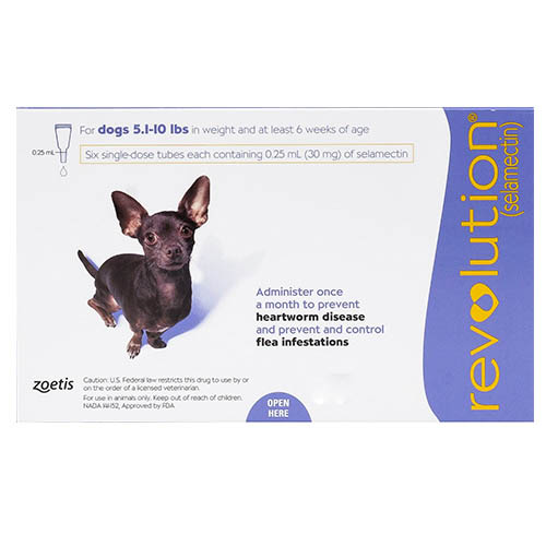 Revolution For Very Small Dogs 5.1-10 Lbs (Purple) 12 Doses