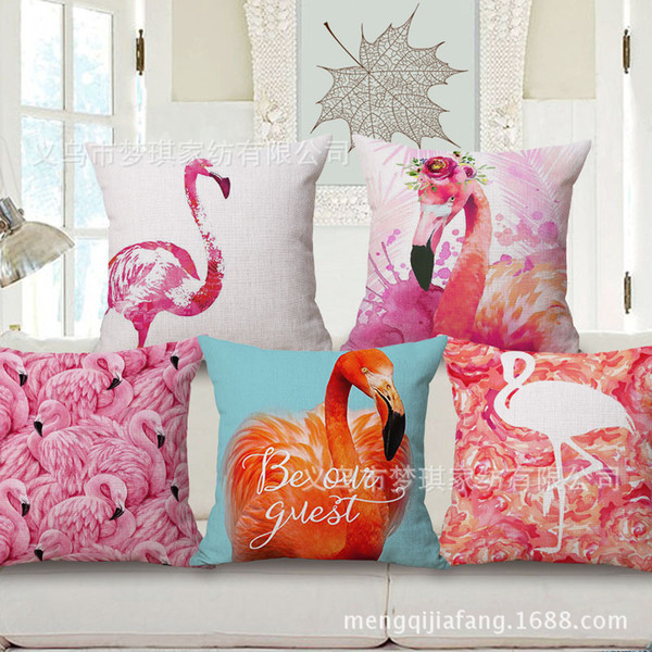 mengqi concise modern flamingo sofa cushion set northern europe wind fashion home furnishing embrace pillow case