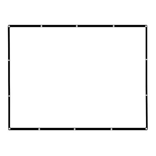 112'' Portable Projector Screen HD 4:3 White 112 Inch Diagonal Projection Screen Foldable Home Theater for Wall Projection Indoors Outdoors