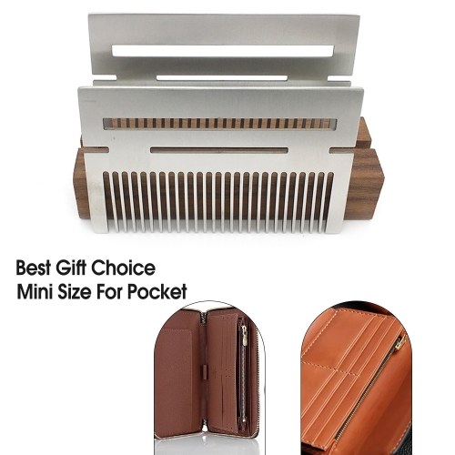 Multifunctional Stainless Steel Comb Mini Hair/Beard Comb Small Pocket Comb Mini Anti-static Beard Mustache Shaving Comb