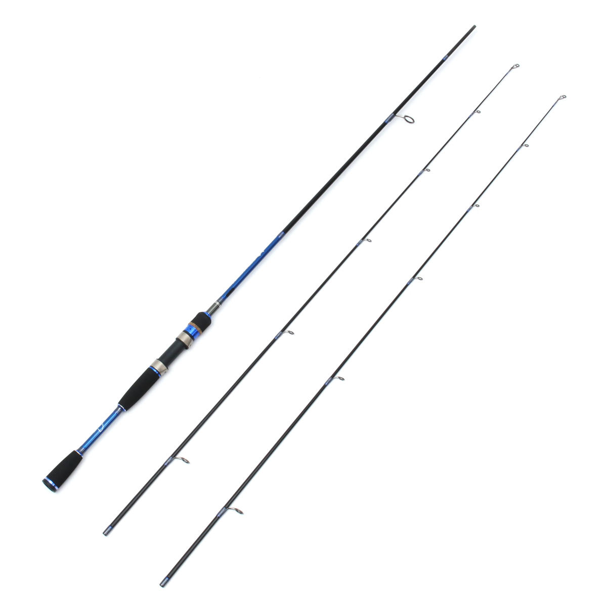 Bobing 2.1M Carbon Fiber 2 Tips Lure Fishing Rod 187g M ML Fishing Rod For Saltwater Freshwater